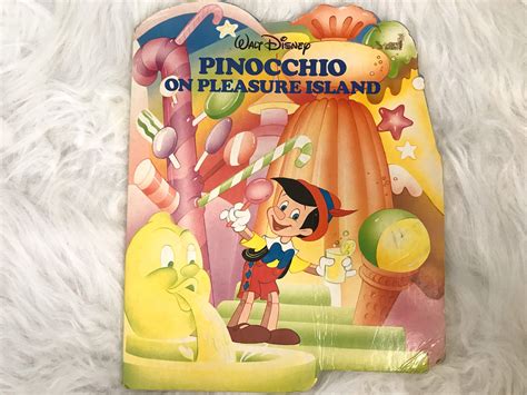 Pinocchio on Pleasure Island Board Book Vintage 1988 Walt | Etsy