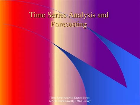 Ppt Time Series Analysis And Forecasting Powerpoint Presentation