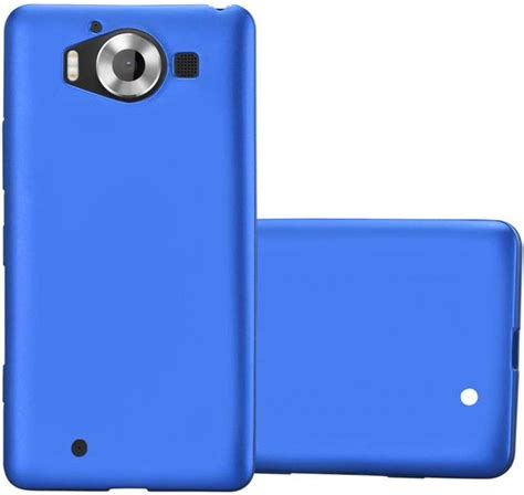 Cadorabo Hoesje Voor Nokia Lumia In Metaal Blauw Beschermhoes