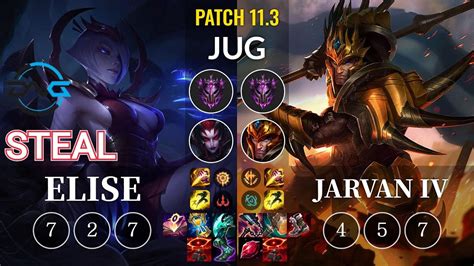 Dfm Steal Elise Vs Jarvan Iv Jungle Kr Patch 113 Youtube