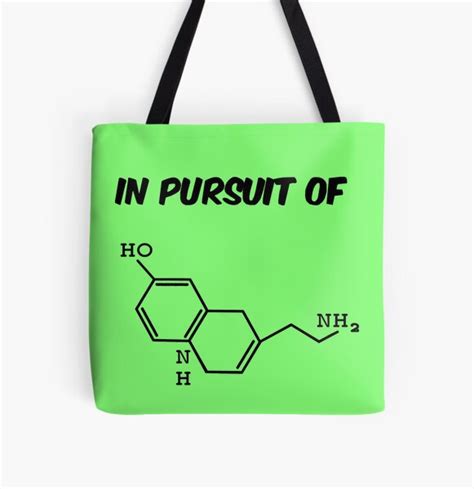 Molecule Ho Nh Nh In Pursuit Of Serotonin Lucky Tote Bag By Noritees