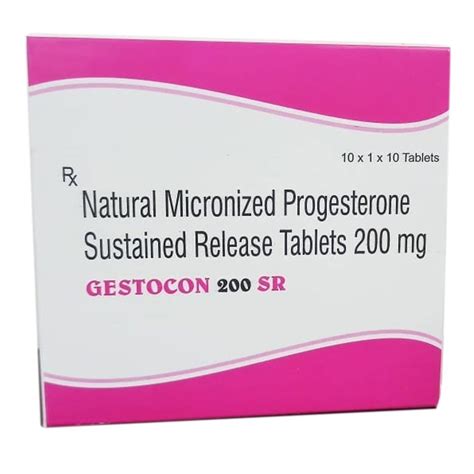 Natural Micronized Progesterone Sustained Release Tablets 200mg