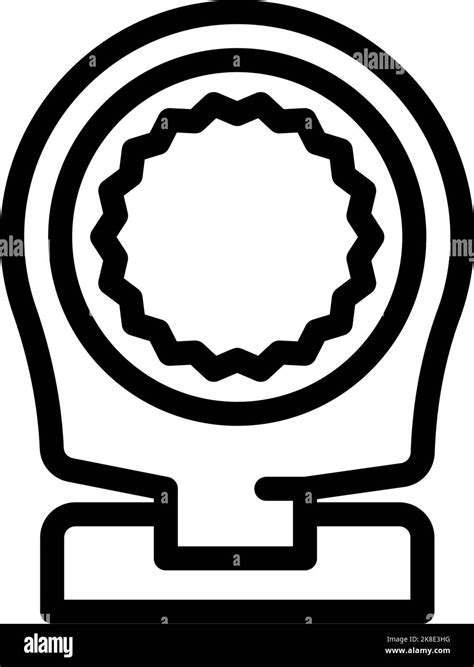 Ratcheting Wrench Line Icon Vector Illustration Stock Vector Image