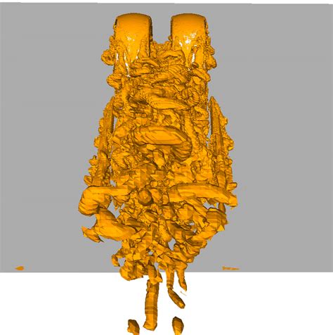 Pictures of instantaneous vortical structures detected using the ? 2 ... 