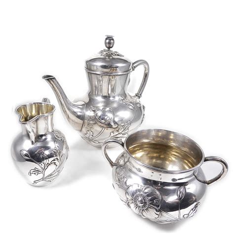 Jugendstil Silber Service Koch Und Bergfeld Um 1900 Stephanie Bohm