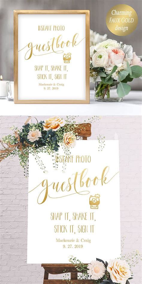 Wedding Sign With Flowers And Greenery On The Top Next To It Is An Easel