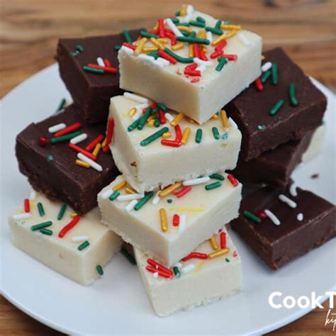 Easy Christmas Sugar Cookie Fudge Holiday Recipe Cookthink