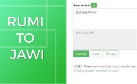 Translate Huruf Jawi Dan Rumi Terjemah Tulisan Rumi Ke Jawi Dengan
