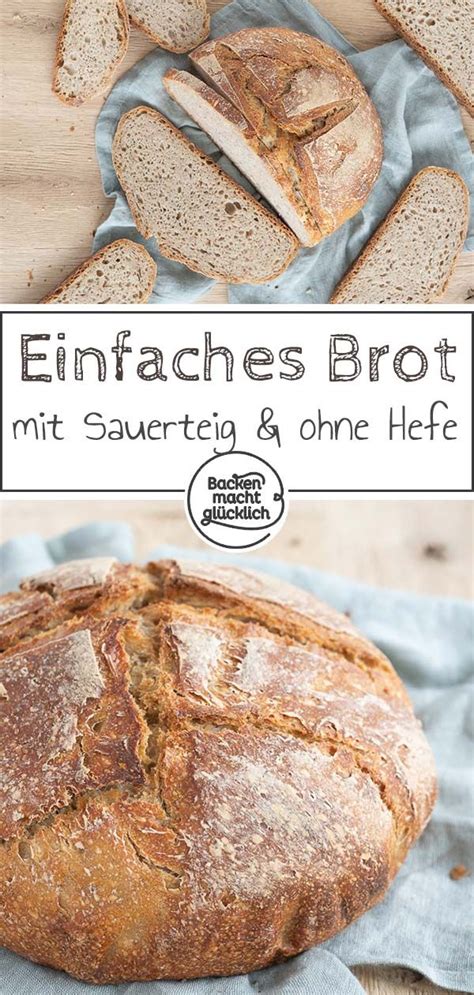 Einfaches Sauerteig Bauernbrot Ohne Hefe Backen Macht Gl Cklich