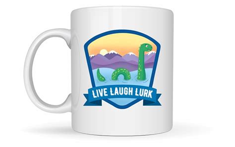 Amazon Live Laugh Lurk Mug Cute Loch Ness Monster Funny Cryptid