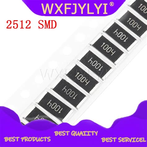 50Pcs 2512 SMD Chip Fixed Resistor 1 1W 0 1R 0 01R 0 05R 0 001R 0 33R