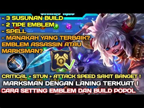 Terbaru Patch Cara Setting Emblem Dan Build Popol Kupa Tersakit