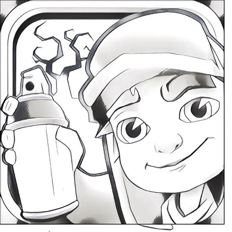 Subway Surfers Jake Fresh Coloring Pages Subway Surfers Coloring