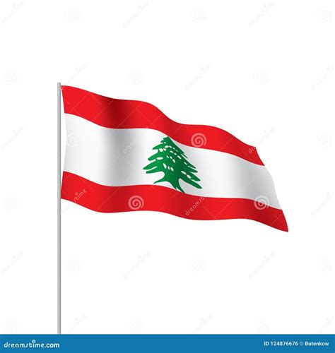 Lebanese Flag Illustration Stock Illustration Illustration Of National Element 124876676