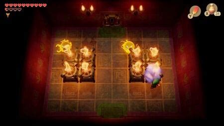 Zelda Link S Awakening Face Shrine Map Compass And Powerful Bracelet