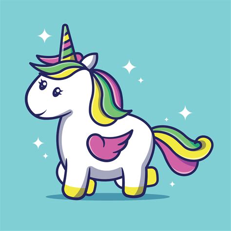 Cute unicorn in colorful design vector illustration 9946468 Vector Art ...