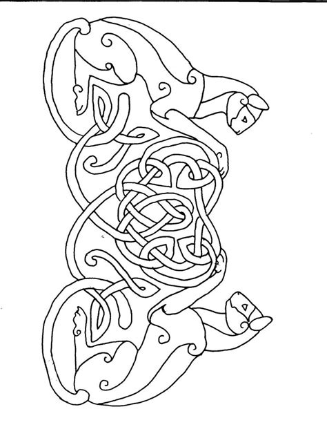 Celtic Cats | Celtic coloring, Celtic cats, Celtic designs