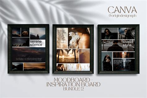 Canva Mood Board Template Bundle Graphic By Origin Designs Ph