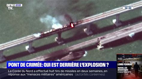 Qui est derrière l explosion du pont de Crimée