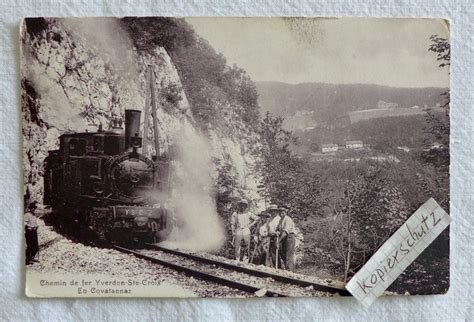 Ak Chemin De Fer Yverdon Ste Croix En Covatannaz Zug Belebt Kaufen