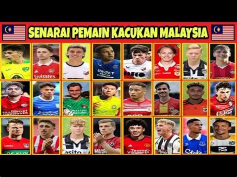 WOW SENARAI PEMAIN KACUKAN MALAYSIA TERKINI BISA MASUK PIALA DUNIA