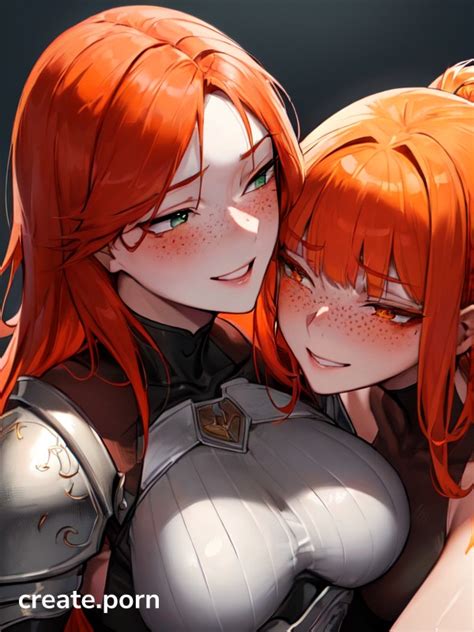 Girls Kissing Armor Gloves Medium Breast Ai Porn