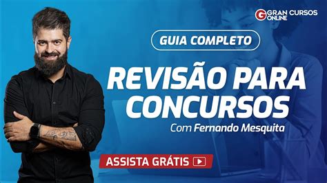 O guia completo da revisão para concursos Fernando Mesquita YouTube