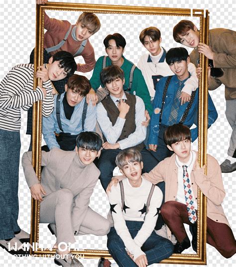 Wanna One Nothing Without You Group Of Men Holding Frame Png Pngegg