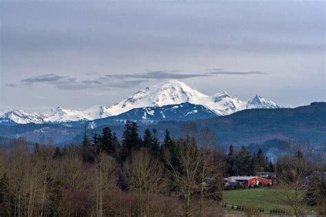 Mount Baker From Abbotsford Photograph By Michael Russell Pixels