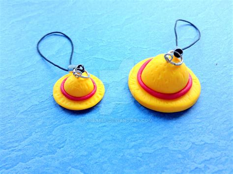 One Piece Luffy Straw Hats Polymer Clay Charms By Creabia On Deviantart