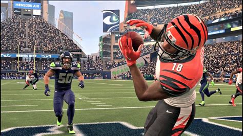 Madden 20 Gameplay Seattle Seahawks Vs Cincinnati Bengals Madden