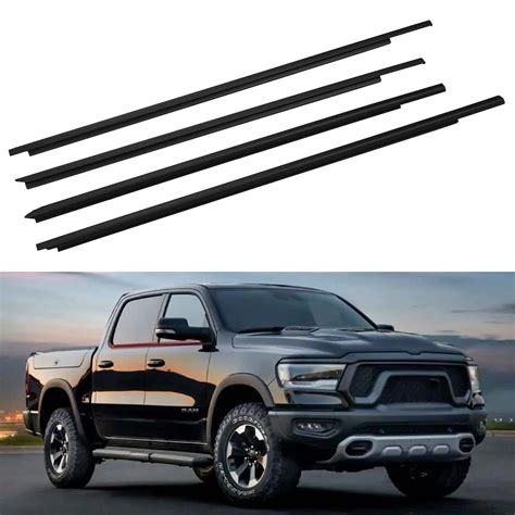 55112376ah Window Weatherstrip Molding Trim Seal Belt Compatible With 2009 2023 Dodge Ram 1500