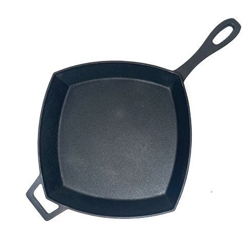 12 In Square Cast Iron Skillet Cast Iron Cookware Bayou Classic