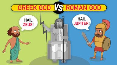 Greek Vs Roman Gods Chart