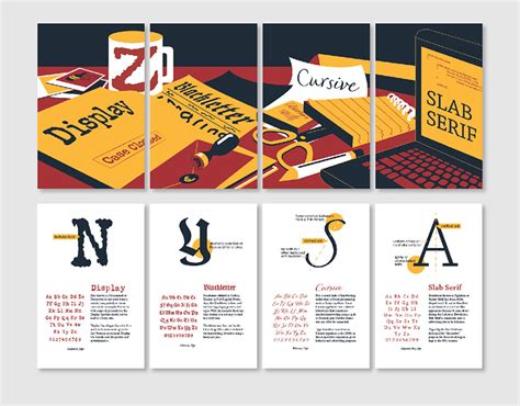 Mini Cards Type Classification Illustration And Layout Behance