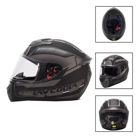 Casco Para Motocicleta Con Visor Protector Certificación Dot Meses