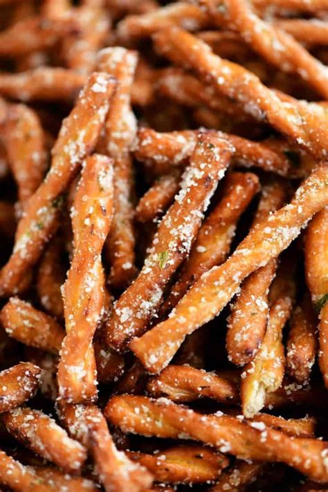 Garlic Parmesan Pretzels - The Gunny Sack