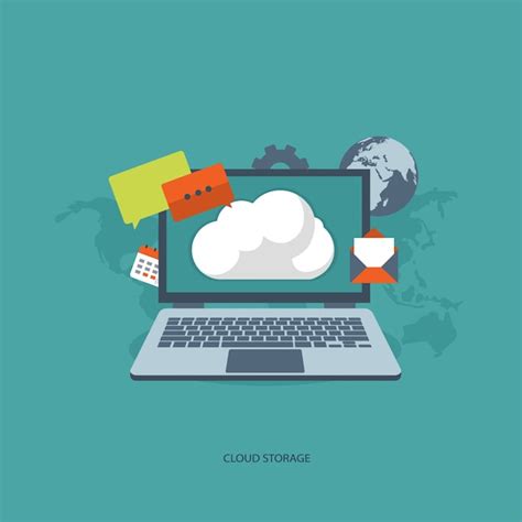 Concepto De Almacenamiento En La Nube Vector Gratis