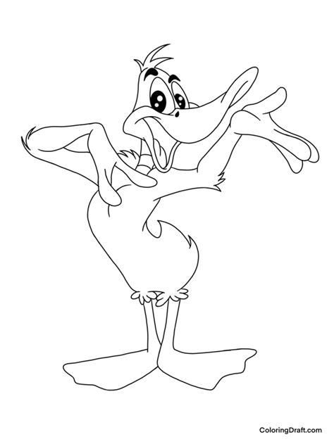 Daffy Duck Coloring Pages ColoringDraft