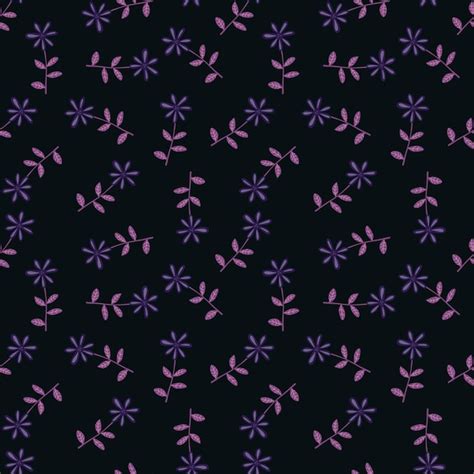 Premium Vector Cute Flower Seamless Pattern Naive Art Style Hand