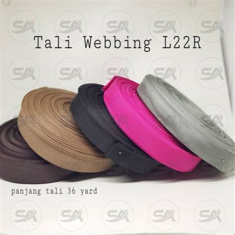 Jual Tali Webbing L R Tali Bisban Cm Rol Shopee Indonesia