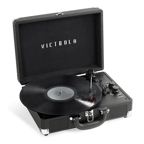 Victrola Journey Portable Suitcase Record Player Speed Turntable W