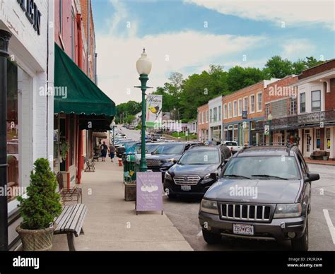 Weston Missouri May 18 2023 Downtown Main Street In Weston Mo