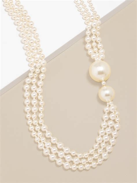 Long Necklace With Oversized Pearls Zenzii Wholesale Jewelry