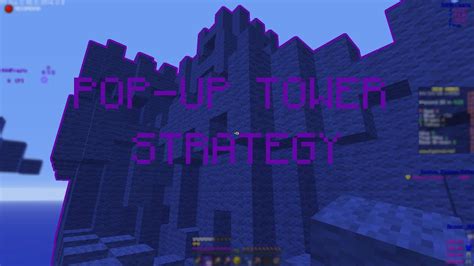 The Pop Up Tower Strategy Hypixel Bedwars Youtube