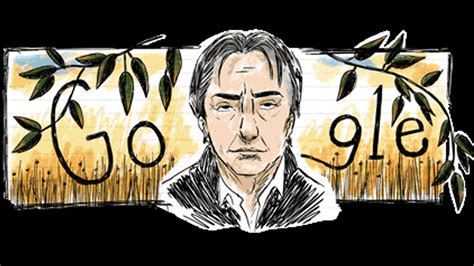 Alan Rickman Google Celebrates Harry Potter Actor With A Doodle