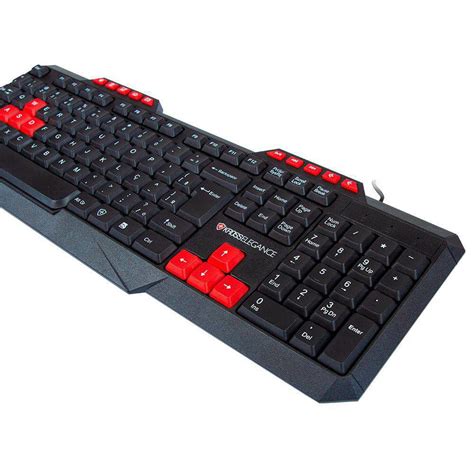 Teclado Gamer USB Membrana ABNT2 Preto Vermelho C3 Tech Shopee Brasil