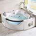 BHBL 61 X 61 In Acrylic Whirlpool Corner Tub Two Person Hydrotherapy