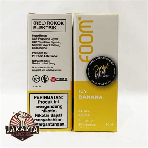 Jual SALT FOOM ICY BANANA SALTNIC 30ML 30MG BY FOOM LAB Jakarta