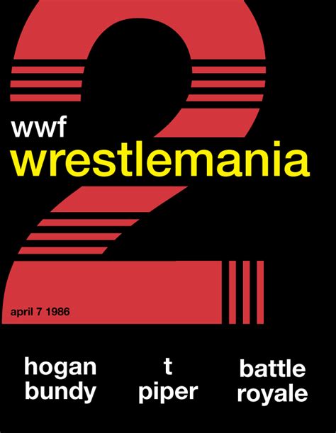 I redesigned the Wrestlemania 2 poster in an International Typographic ...